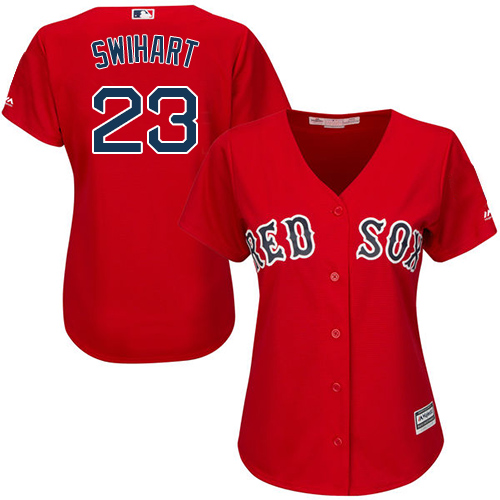Boston Red Sox #23 Blake Swihart Red Alternate Women’s Stitched MLB Jersey
