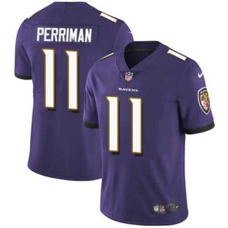 Nike Baltimore Ravens #11 Breshad Perriman Purple Team Color NFL Vapor Untouchable Limited Jersey