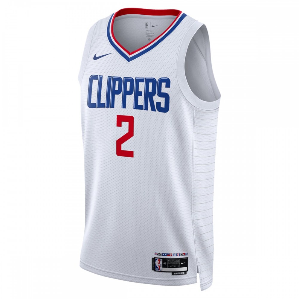 Kawhi Leonard LA Clippers Nike Unisex 2022/23 Swingman Jersey - Association Edition - White - Image 2