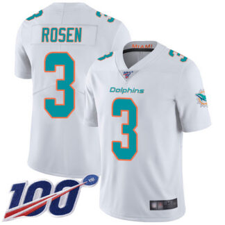 Nike Miami Dolphins #3 Josh Rosen White Youth Stitched NFL 100th Season Vapor Limited Jersey