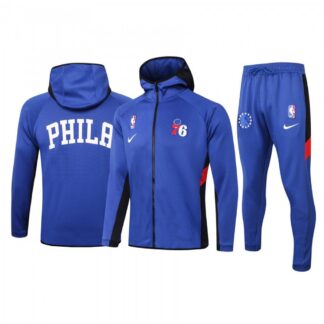 Philadelphia 76ers Nike 2019/20 Showtime Full-Zip Therma Flex Performance Hoodie