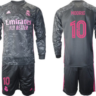 2021 Men Real Madrid away long sleeve 10 soccer jerseys