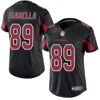 Nike Arizona Cardinals #89 Andy Isabella Black Women’s Stitched NFL Limited Rush Jersey