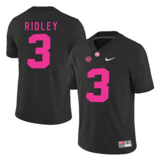Alabama Crimson Tide 3 Calvin Ridley Black 2018 Breast Cancer Awareness College Football Jersey DingZhi
