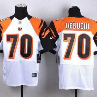 Nike Cincinnati Bengals #70 Cedric Ogbuehi White Elite Jersey