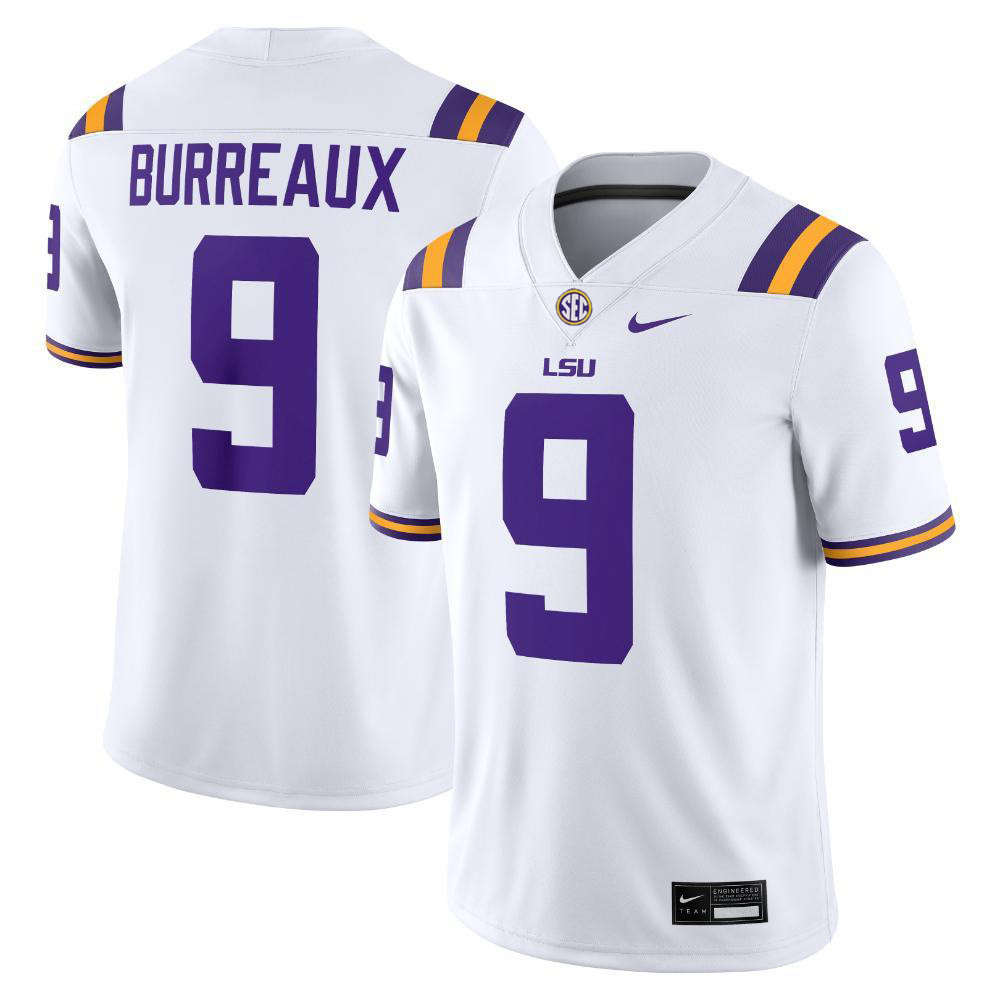 Joe Burrow LSU Tigers Nike Burreaux Alumni Player Jersey - White