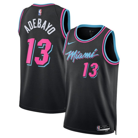 Youth Miami Heat #13 Bam Adebayo Nike Black 2025/26 Swingman City Edition Jersey