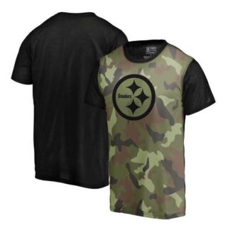 Pittsburgh Steelers Camo Blast Sublimated NFL Pro Line by Fanatics Branded T-Shirt