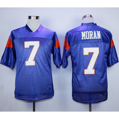 Blue Mountain State #7 Alex Moran Blue Stitched Football Jersey