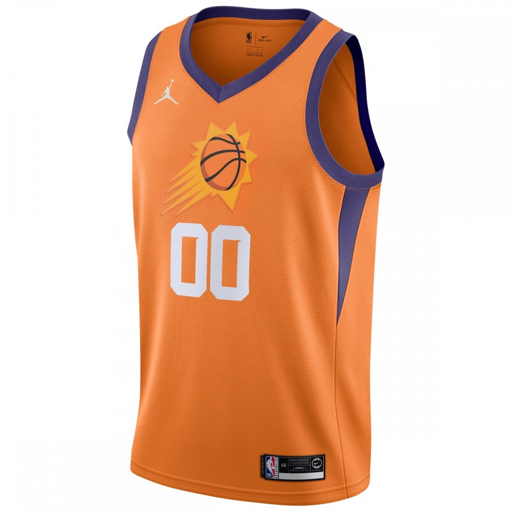 Phoenix Suns Jordan Brand Swingman Custom Jersey - Statement Edition - Orange - Image 2