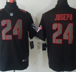 Nike Limited Houston Texans #24 Johnathan Joseph Black Impact Jerseys