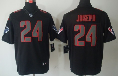 Nike Limited Houston Texans #24 Johnathan Joseph Black Impact Jerseys