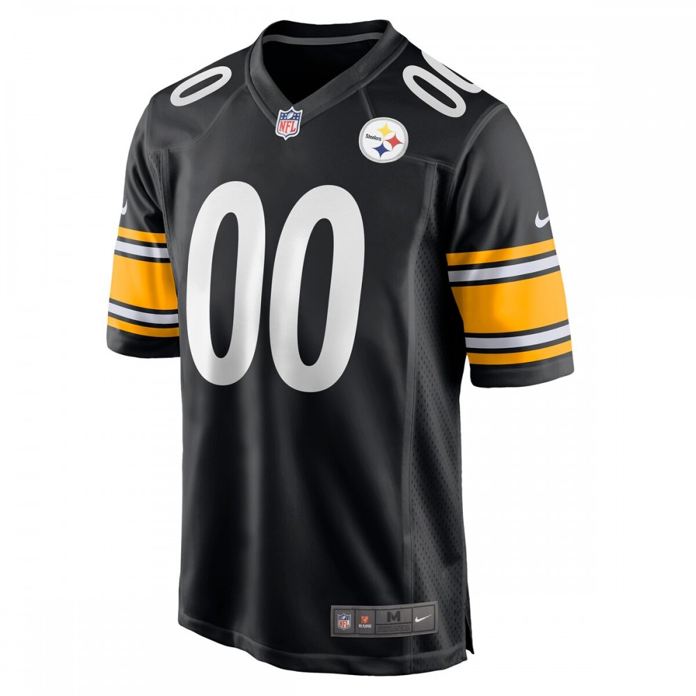 Pittsburgh Steelers Nike Game Custom Player Jersey - Black - Image 2