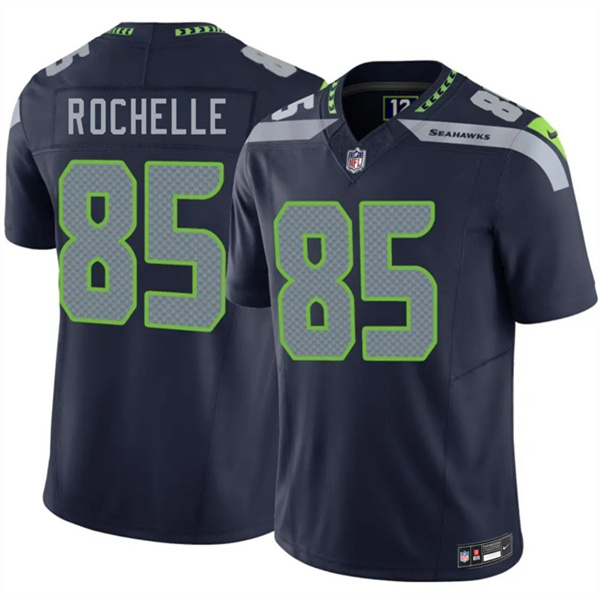 Men's Seattle Seahawks #85 Rashad Rochelle Navy 2026 Draft F.U.S.E. Vapor Untouchable Limited Football Stitched Jersey