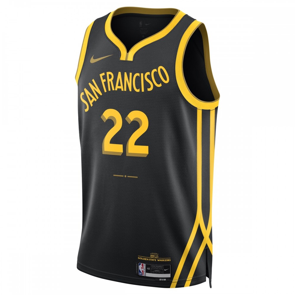 Andrew Wiggins Golden State Warriors Nike Unisex 2023/24 Swingman Jersey - Black - City Edition - Image 2