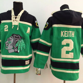 Chicago Blackhawks #2 Duncan Keith Green Hoodie