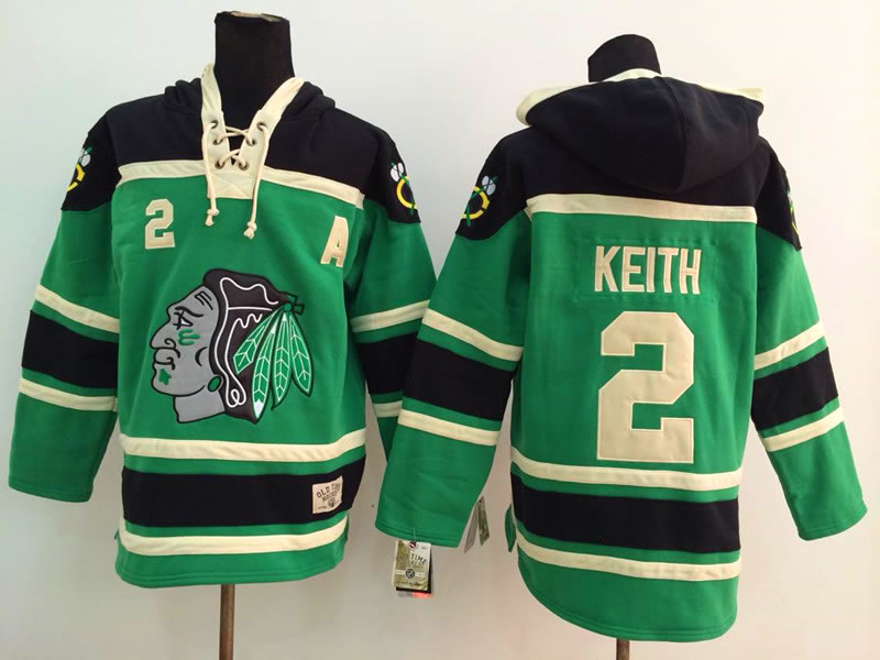 Chicago Blackhawks #2 Duncan Keith Green Hoodie