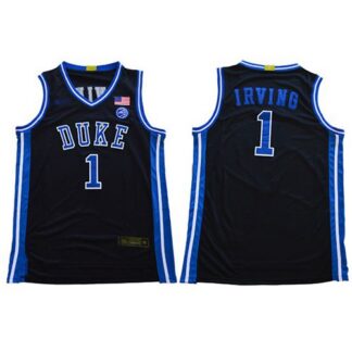 Duke Blue Devils #1 Kyrie Irving Black Basketball Stitched College Jersey