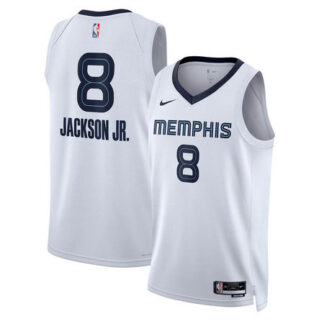 Youth Memphis Grizzlies #8 Jaren Jackson Jr. Nike White Swingman Association Edition Jersey