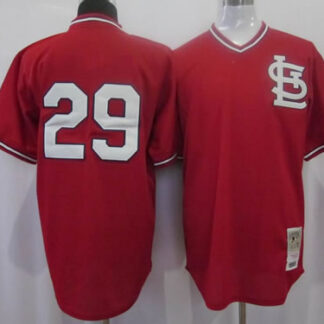 St.Louis Cardinals #29 Coleman Red M&N Mesh Batting Jerseys