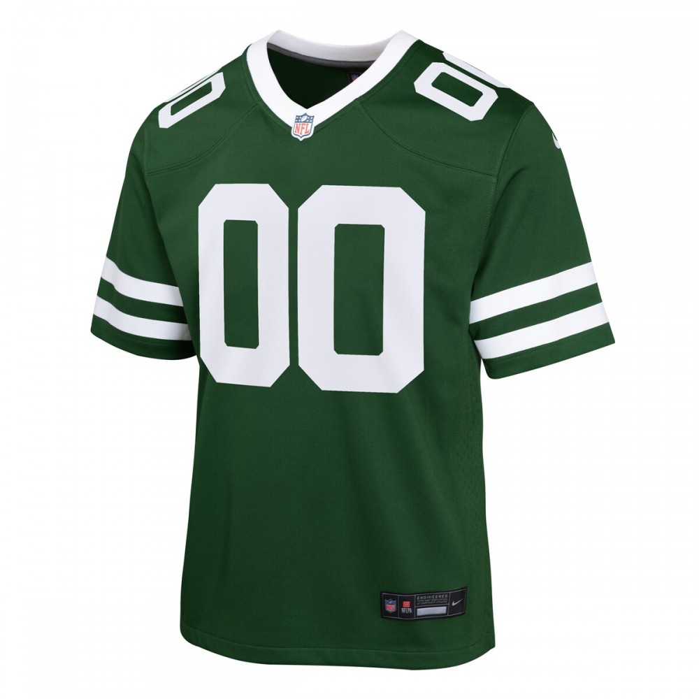 New York Jets Nike Youth Custom Game Jersey - Legacy Green - Image 2