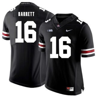 Ohio State Buckeyes 16 J.T. Barrett Black Nike College Football Jersey Dzhi