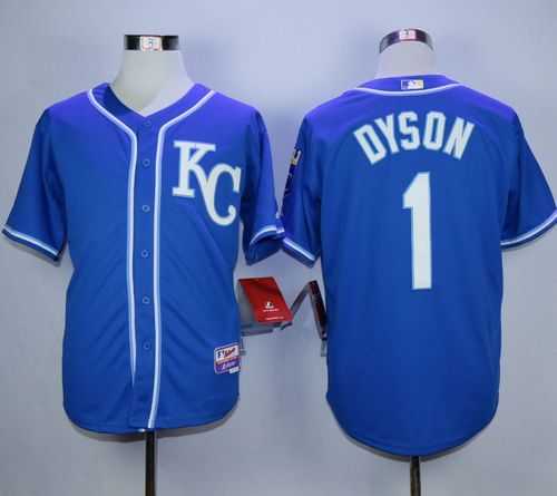 Kansas City Royals #1 Jarrod Dyson Blue Cool Base Stitched MLB Jerseys
