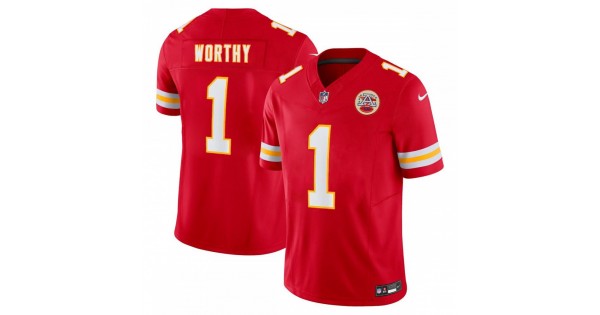 Xavier Worthy Kansas City Chiefs Nike Vapor F.U.S.E. Limited Jersey - Red - Image 2