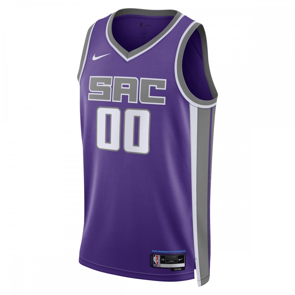 Sacramento Kings Nike Unisex 2022/23 Swingman Custom Jersey Purple - Icon Edition - Image 2