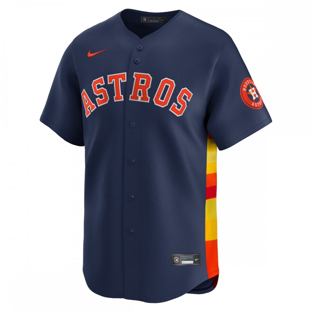 Jose Altuve Houston Astros Nike Alternate Limited Player Jersey – Navy - Image 2