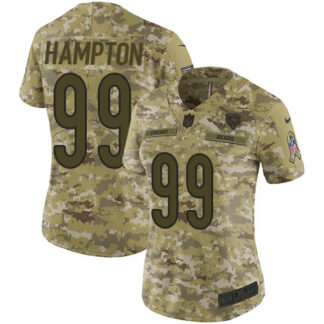 Nike Chicago Bears #99 Dan Hampton Camo Women’s Stitched NFL Limited 2018 Salute to Service Jersey