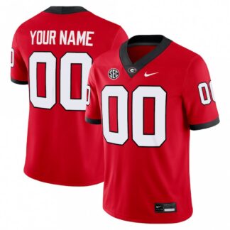 Georgia Bulldogs Home Nike Football Custom Game Jersey - Red