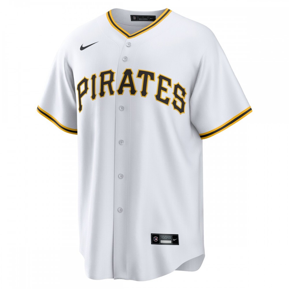 Bryan Reynolds Pittsburgh Pirates Nike Replica Player Jersey - White - Image 2