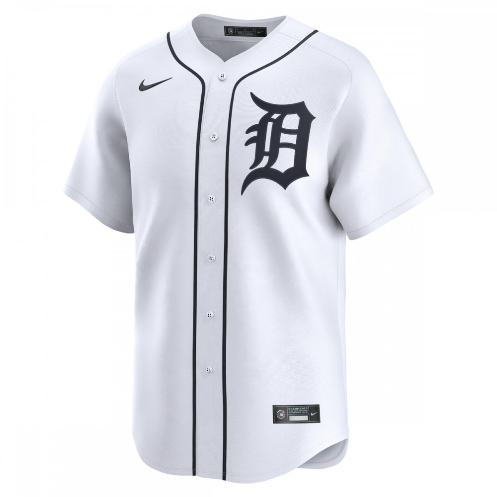Riley Greene Detroit Tigers Nike Home Limited Player Jersey - White - Image 2