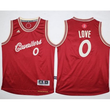 Youth Cleveland Cavaliers #0 Kevin Love Red 2015-2016 Christmas Day Stitched NBA Jersey