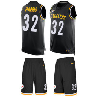 Nike Pittsburgh Steelers #32 Franco Harris Black Team Color Men’s Stitched NFL Limited Tank Top Suit Jersey