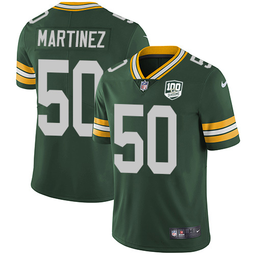 Nike Green Bay Packers #50 Blake Martinez Green Team Color Youth 100th Season Stitched NFL Vapor Untouchable Limite...