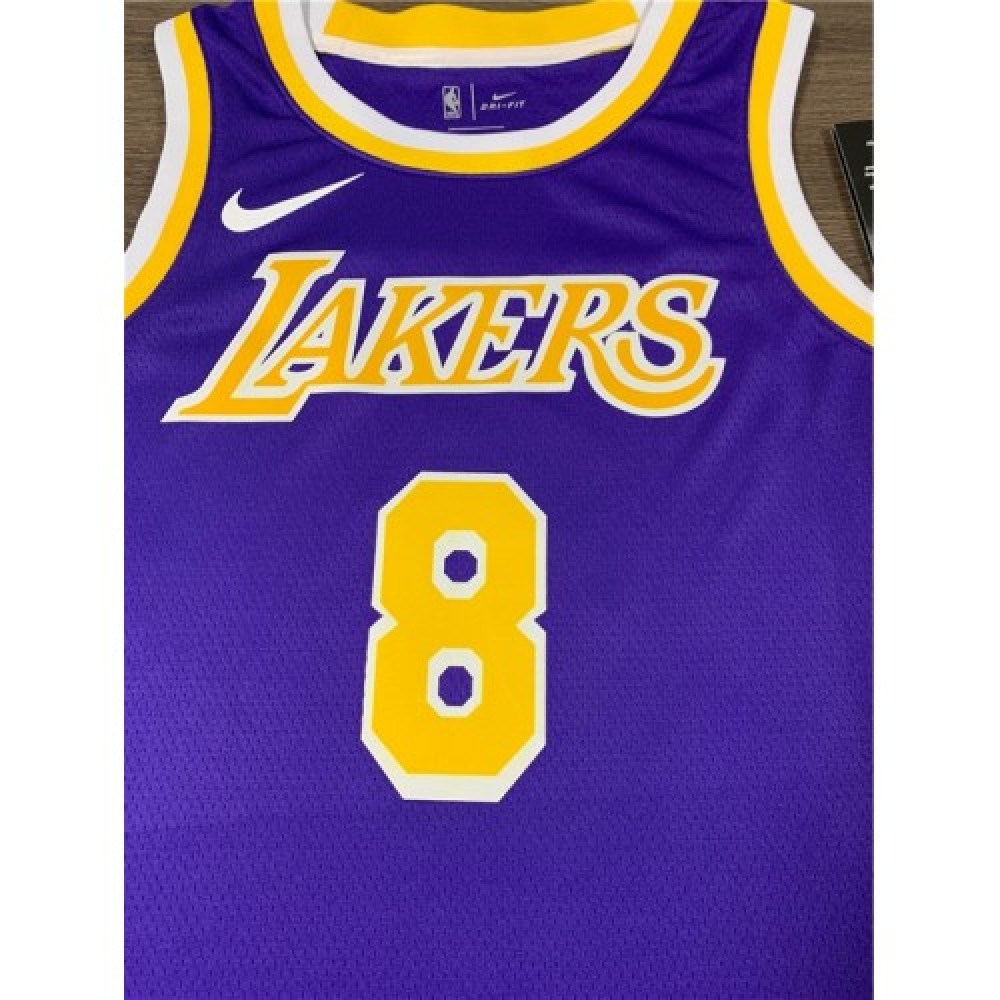 Men's Los Angeles Lakers Kobe Bryant #8 Purple Swingman Jersey - Statement Edition - Image 2
