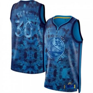 Men's Golden State Warriors #30 Stephen Curry Blue Select Series Stitched Basketball Jersey 67X3