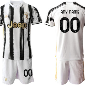 Men 2020-2021 club Juventus home customized white black Soccer Jerseys