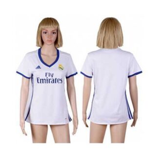 Women’s Real Madrid Blank Home Soccer Club Jersey