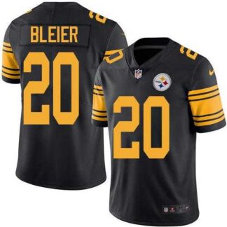 Nike Men & Women & Youth Steelers 20 Rocky Bleier Black Color Rush Limited Jersey
