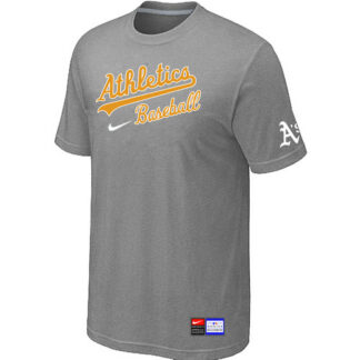 Oakland Athletics L.Grey Nike Short Sleeve Practice T-Shirt
