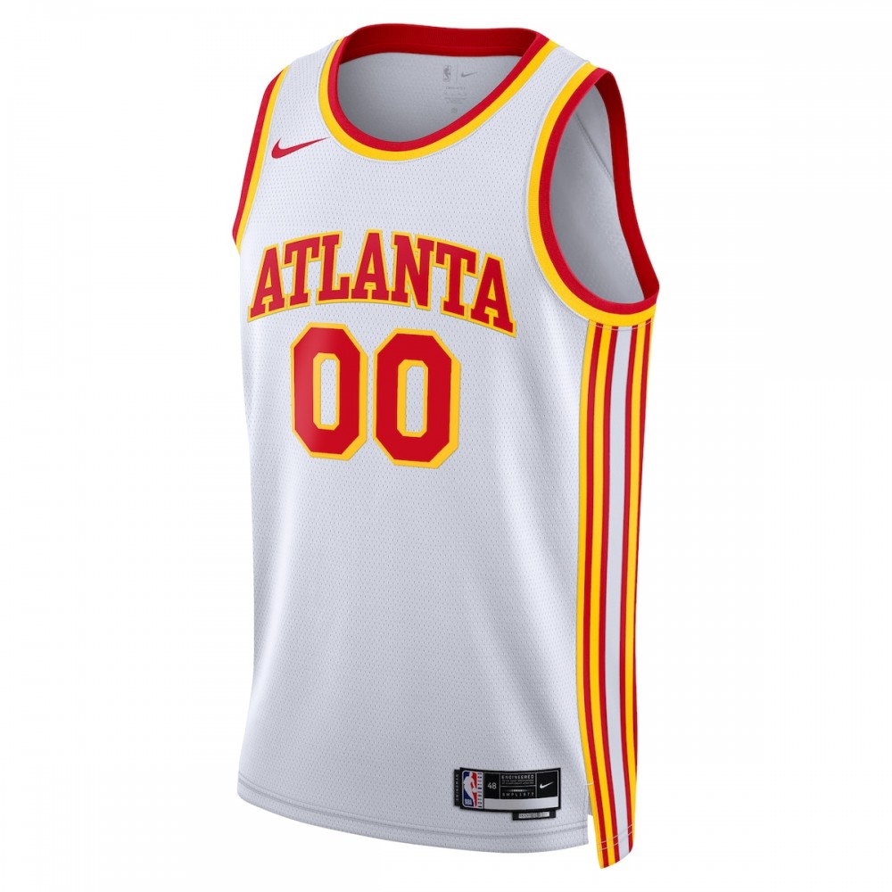 Atlanta Hawks Nike Unisex 2022/23 Swingman Custom Jersey White - Association Edition - Image 2