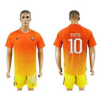 Roma #10 Totti Sec Away Soccer Club Jersey