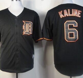Detroit Tigers #6 Al Kaline Black Fashion Jersey