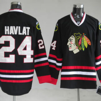 Chicago Blackhawks #24 Havlat black 3rd Jerseys