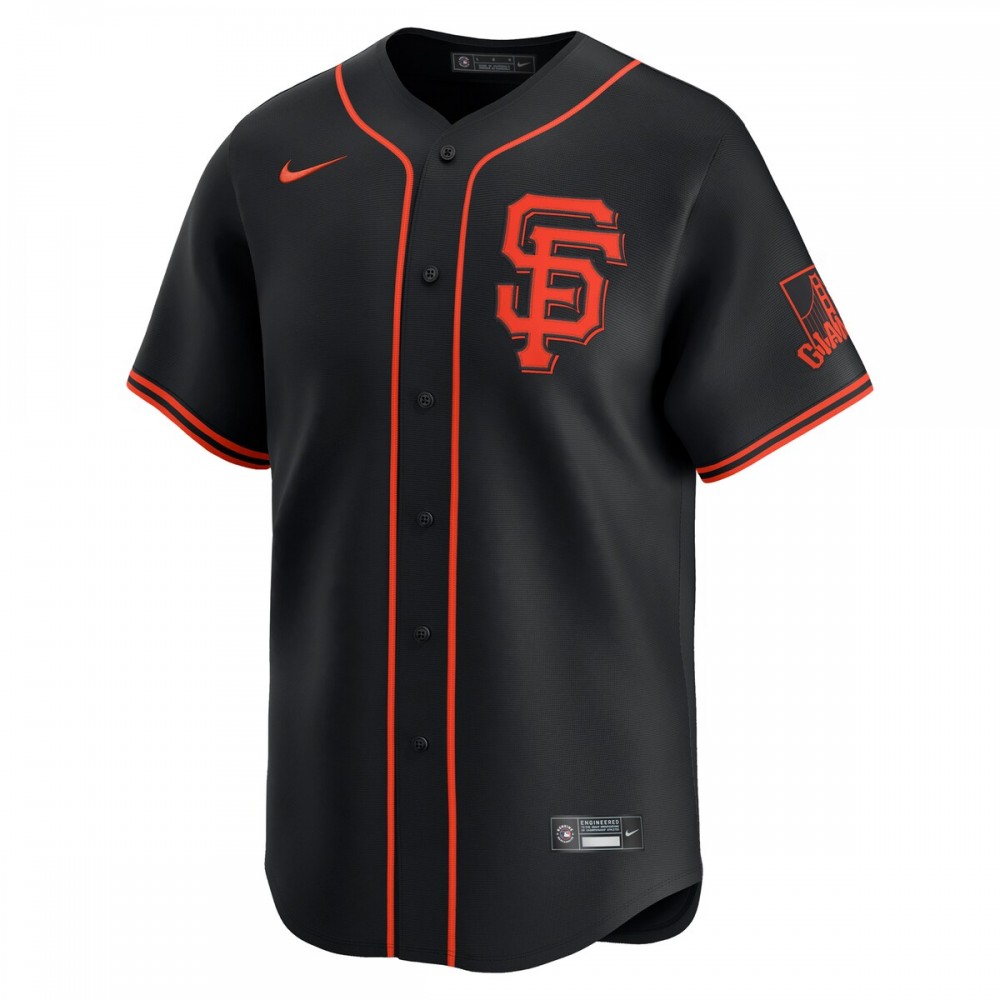 Blake Snell San Francisco Giants Nike Alternate Limited Jersey - Black - Image 2