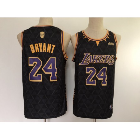 Men's Los Angeles Lakers #24 Kobe Bryant Black Stitched Jersey 7QV5