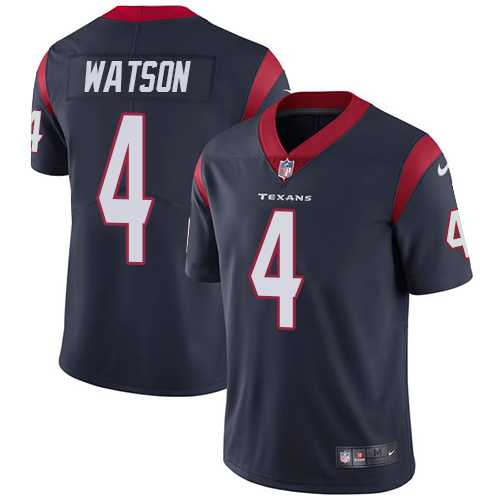 Nike Houston Texans #4 Deshaun Watson Navy Blue Team Color NFL Vapor Untouchable Limited Jersey